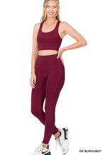 Load image into Gallery viewer, ATHLETIC RACERBACK TANK TOP &amp; LEGGINGS SET
