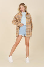 Load image into Gallery viewer, Plaid shacket with pockets
