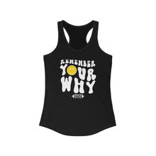 Load image into Gallery viewer, Remember Your Why Racerback Tank

